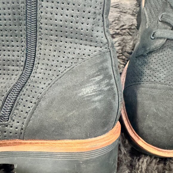 MIA Black Flat Boots Size 7 | Zip & Tie Back | Riding Style | Preloved - Picture 5 of 8